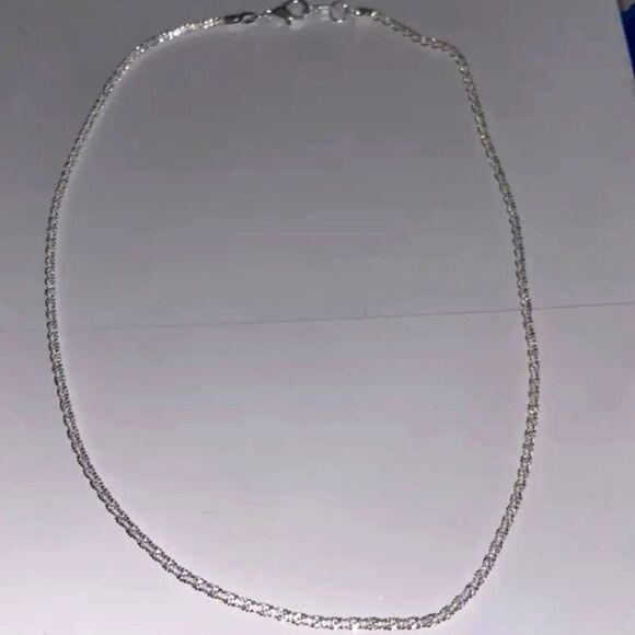 925 silver sparkling Chain Necklace - Picture 9 of 13